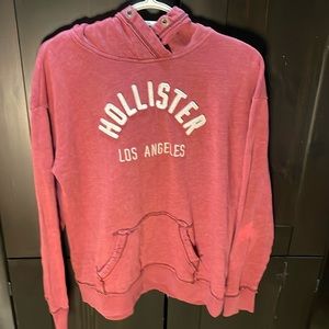 Hollister Red Hoodie Women’s Large